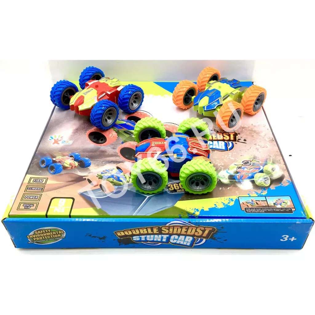 Машинки перевёртыш 9 шт. в блоке 2017-02A+