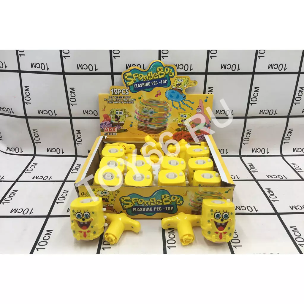 Заводилка-юла спанчбоб 12 шт в блоке 2017