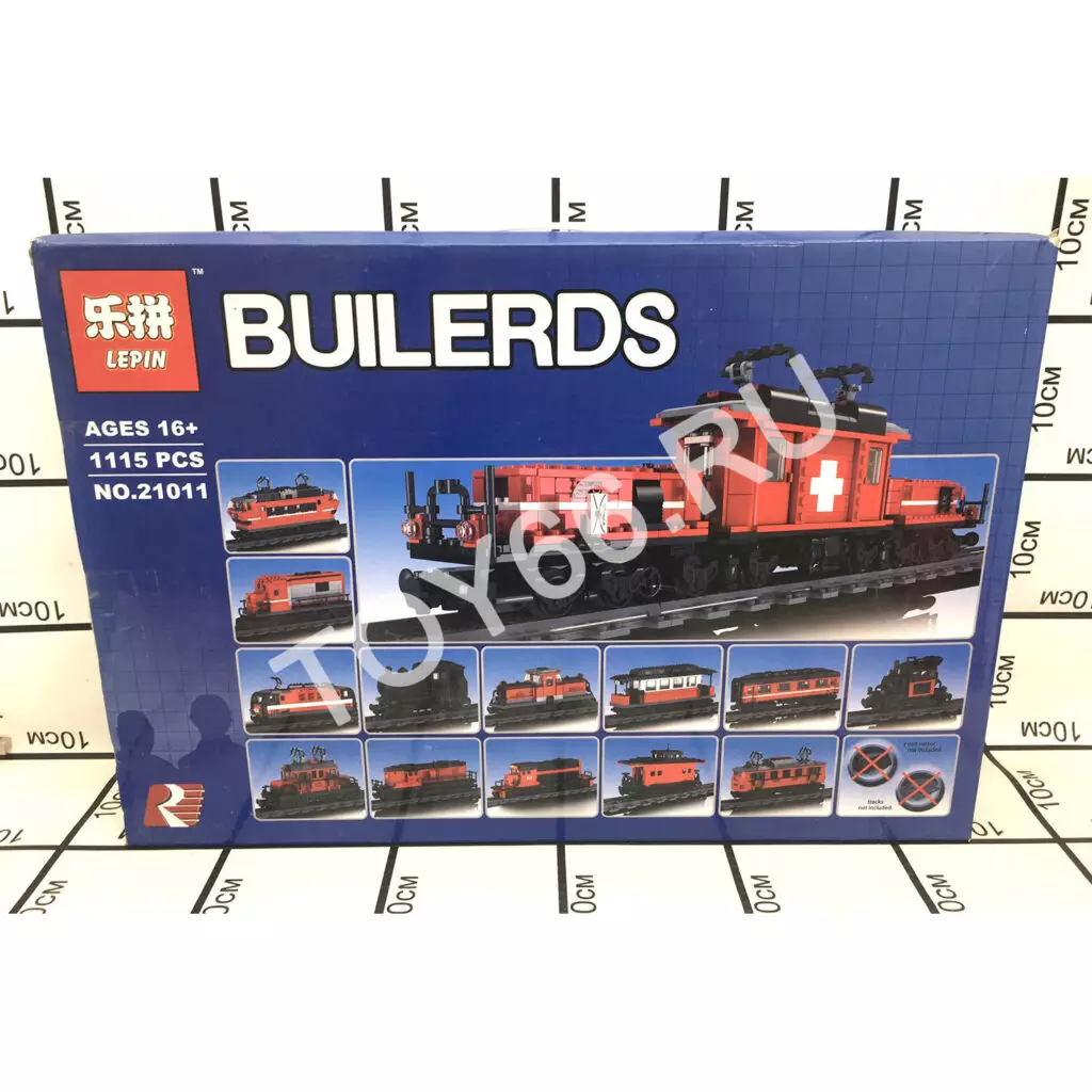 Конструктор Паровоз 1115 дет. 21011