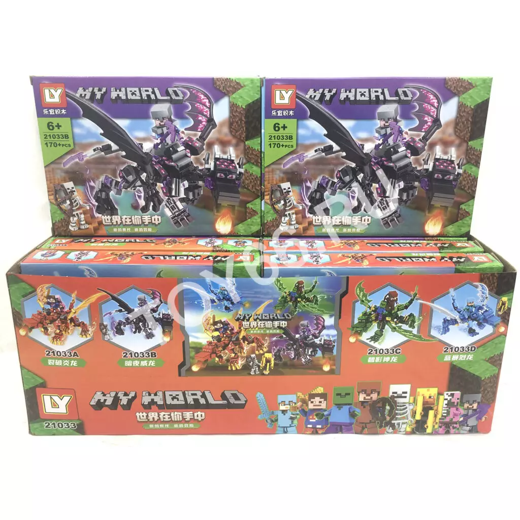 Конструктор Герои из кубиков 8 шт. в блоке 21033