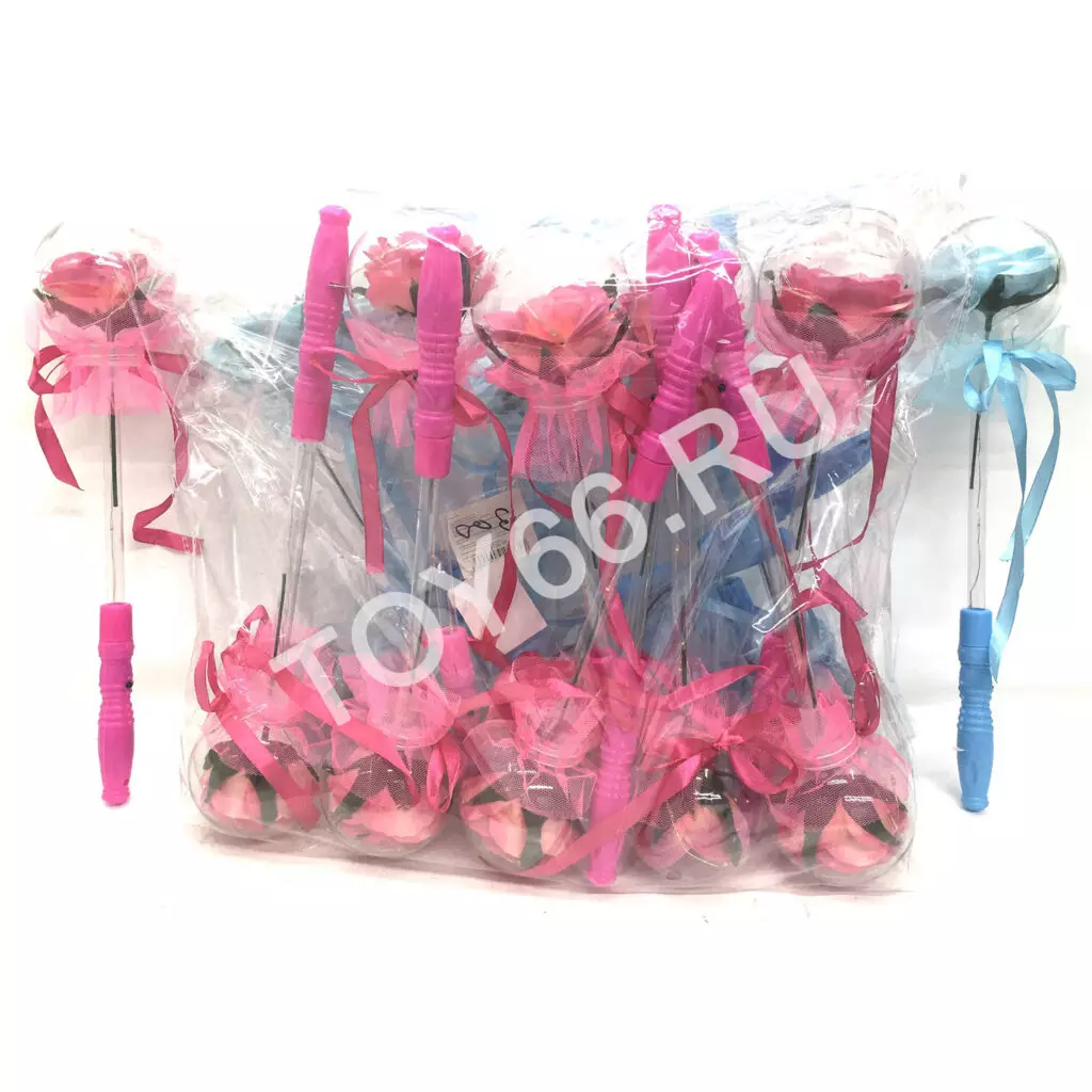 Волшебная палочка Роза в шаре 10 шт. в блоке (свет) 2126-57