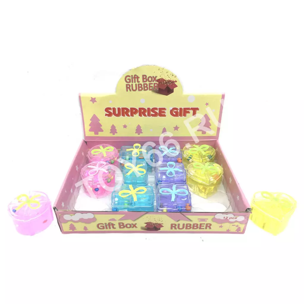 Лизун подарочек 12 шт. в блоке 2153-27