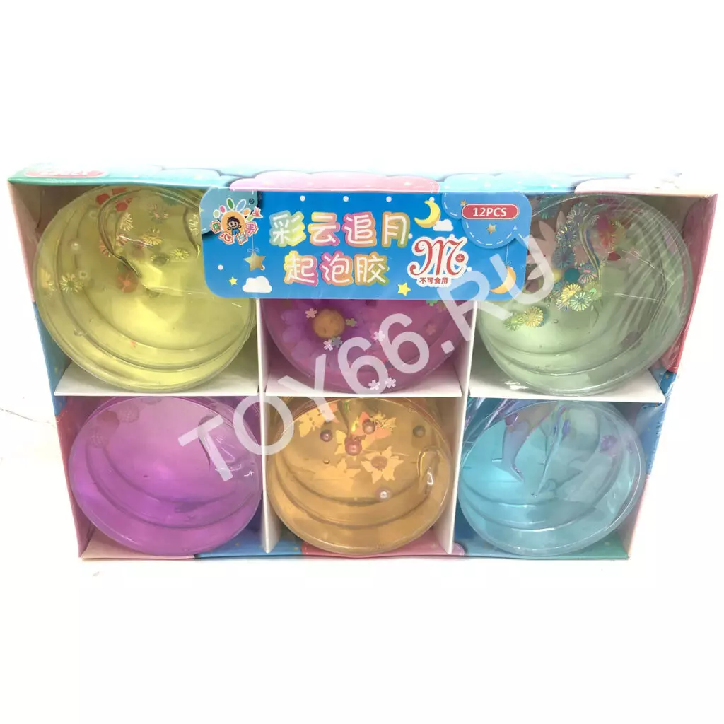 Лизун в баночке 12 шт. в блоке 2153-30