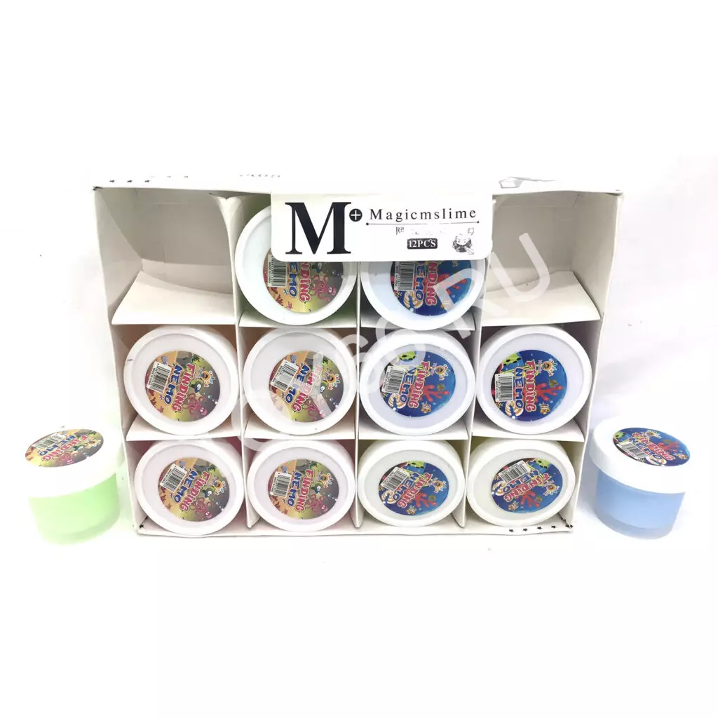 Лизун в баночке 12 шт. в блоке 2153-37