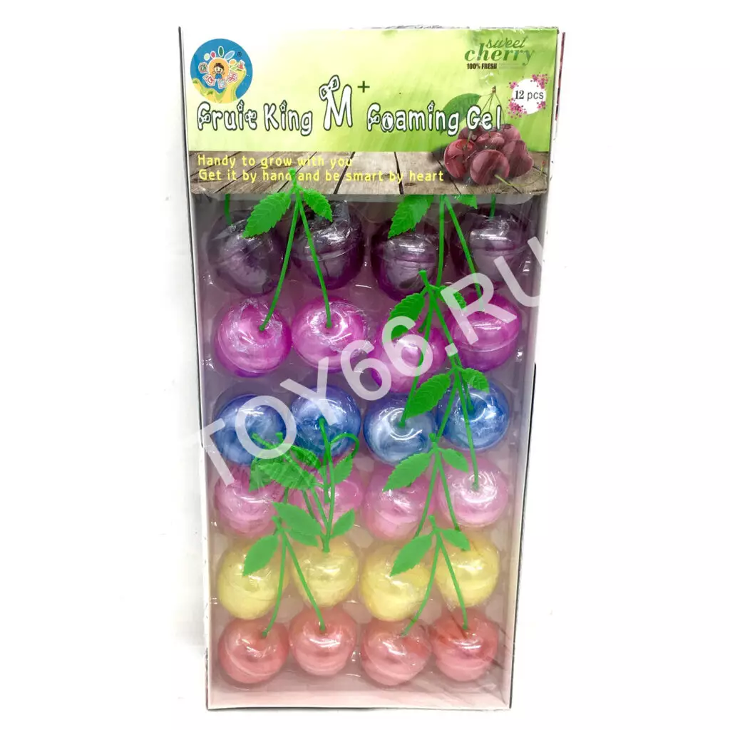 Лизуны вишенка 12 шт в блоке 2153-46