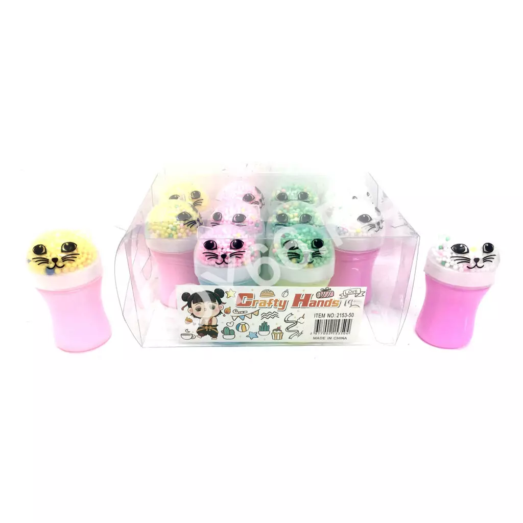 Лизун в колбах котята 12 шт. в блоке 2153-50