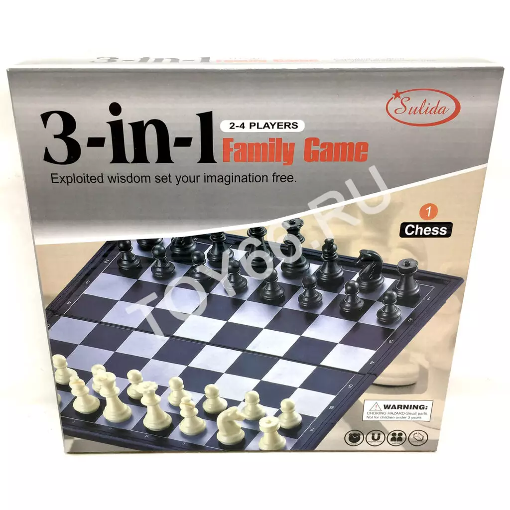 Набор шахматы 3 в 1 3118