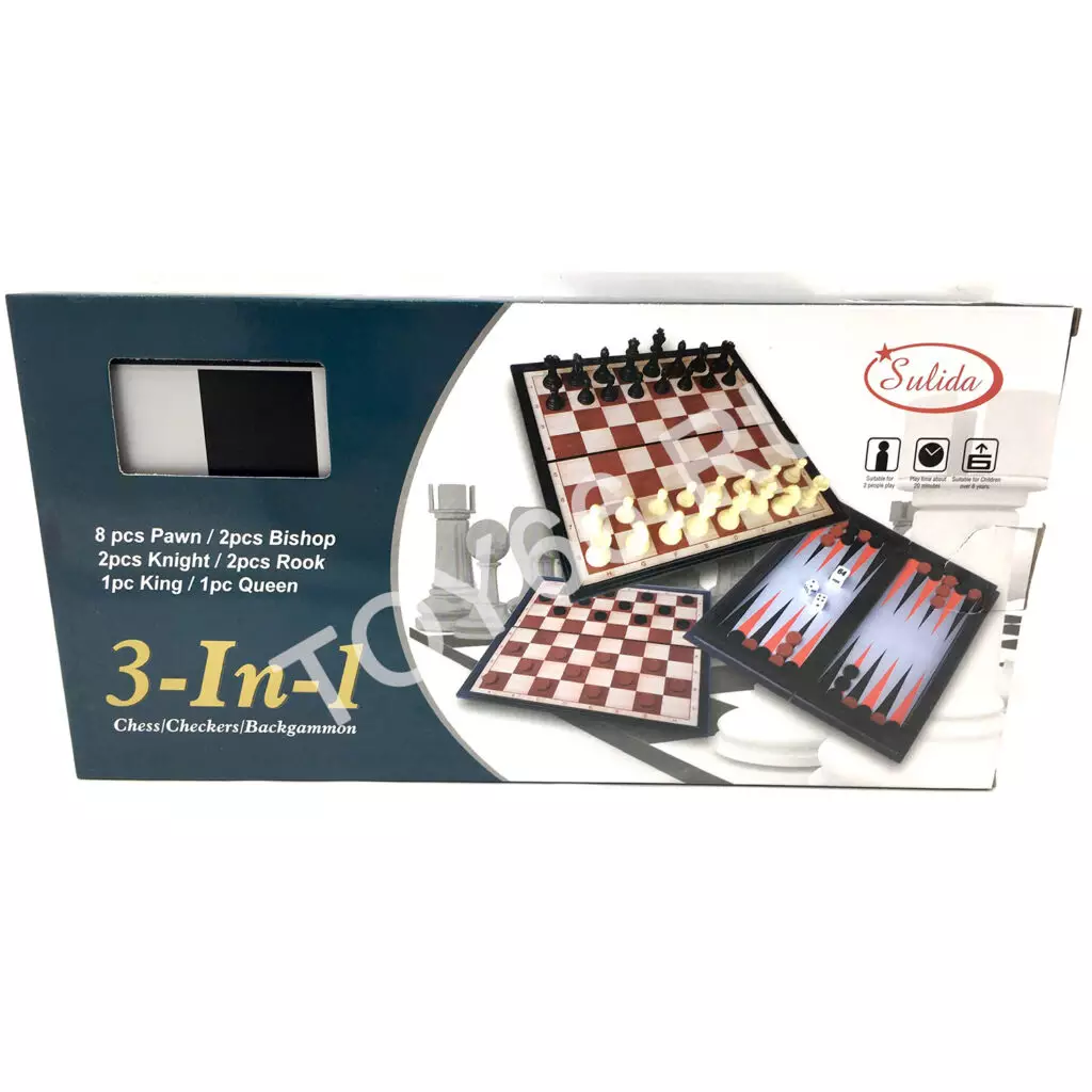Набор шахматы 3 в 1 3882