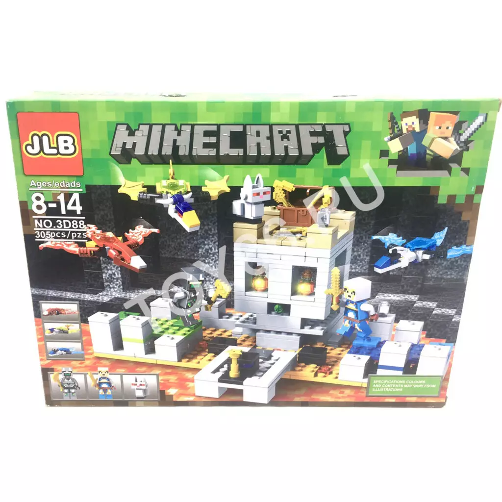 Конструктор Герои из кубиков 305 дет. 3D88