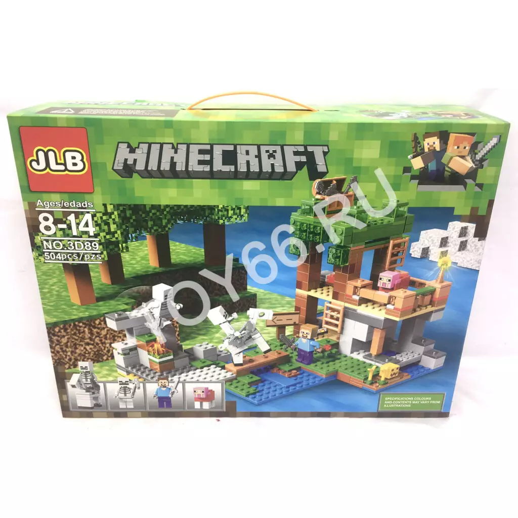 Конструктор герои из кубиков 504 дет. 3D89