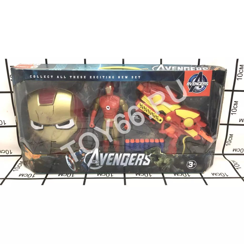 Бластер с маской и супергероем набор 564-665