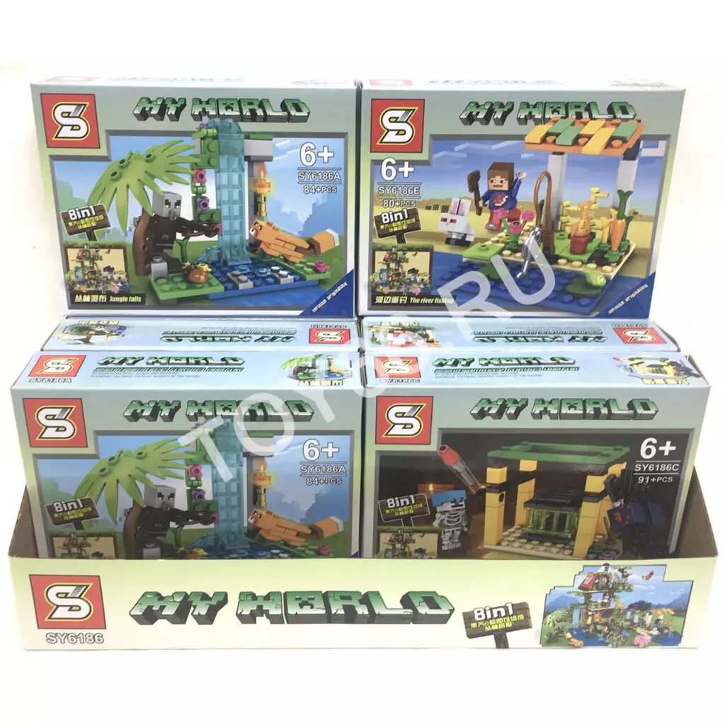Конструктор Мой Мир 8 шт в блоке 6186