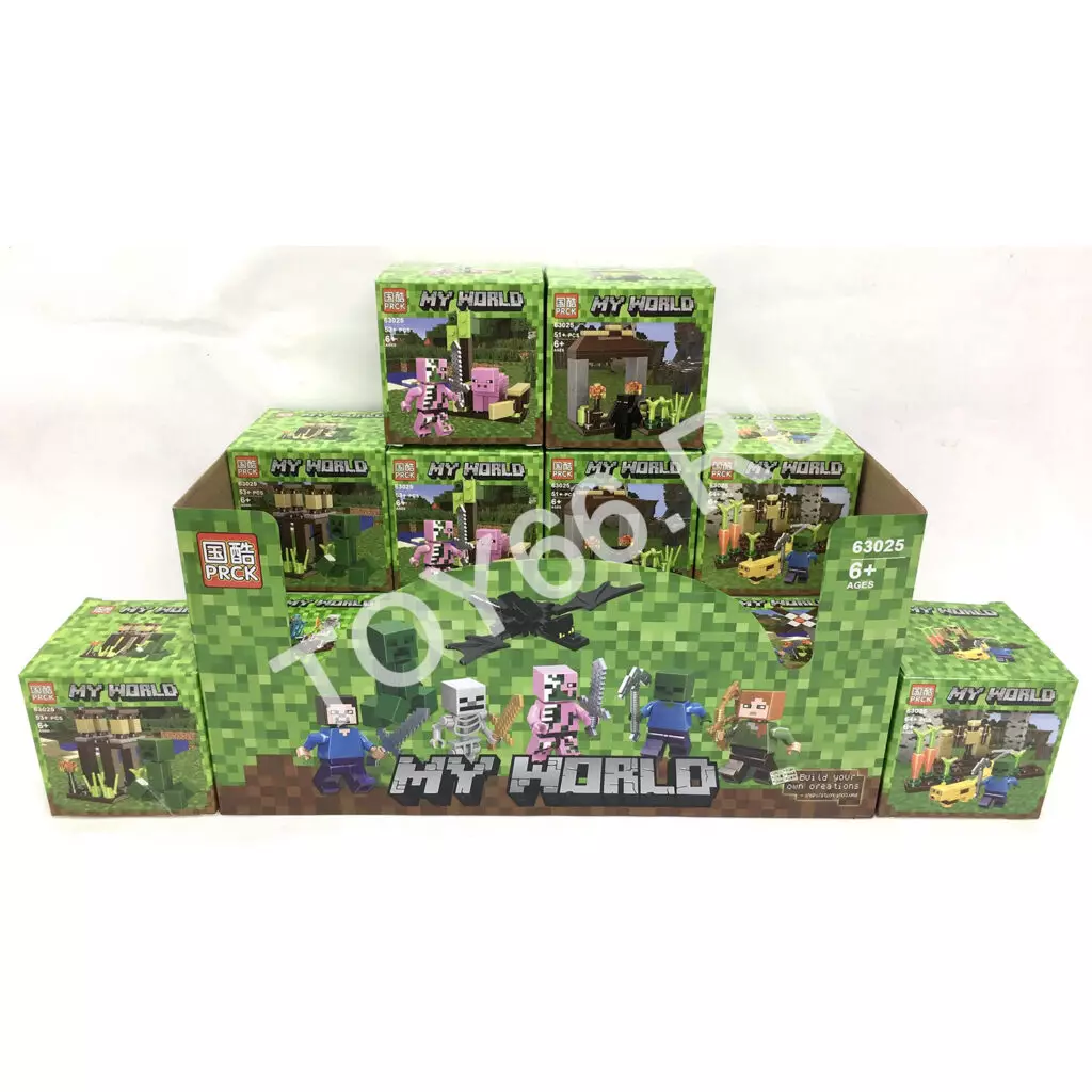 Конструктор Герои из кубиков 16 шт. в блоке 63025