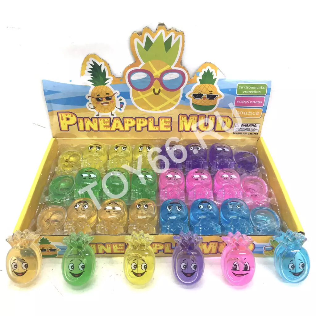 Лизун Фрукты 48 шт. в блоке 6345-14