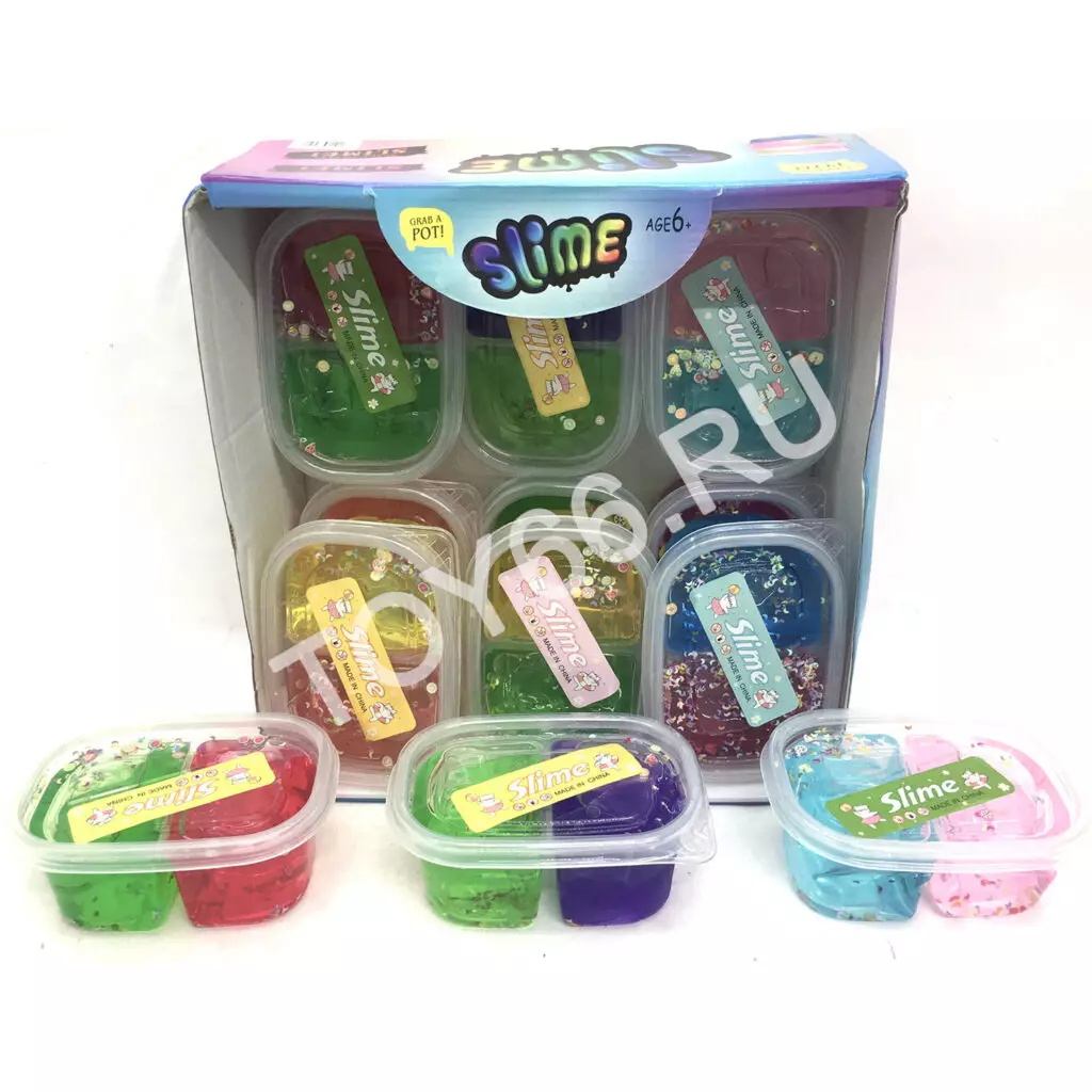 Лизун слайм 12 шт в блоке 6345-72-71