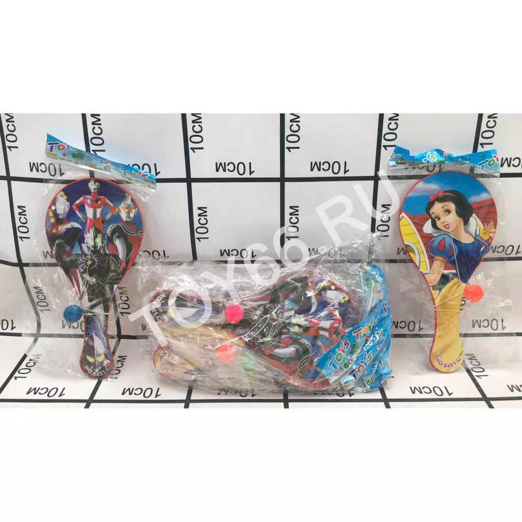 Бадминтон супер герои 12 шт в пачке 6481-C