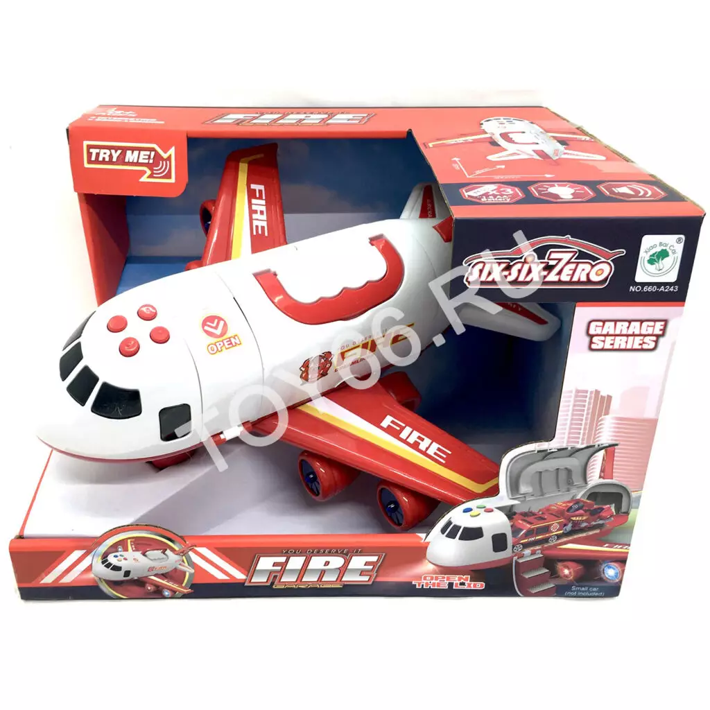 Самолет пожарная (Свет, звук) 660-A243