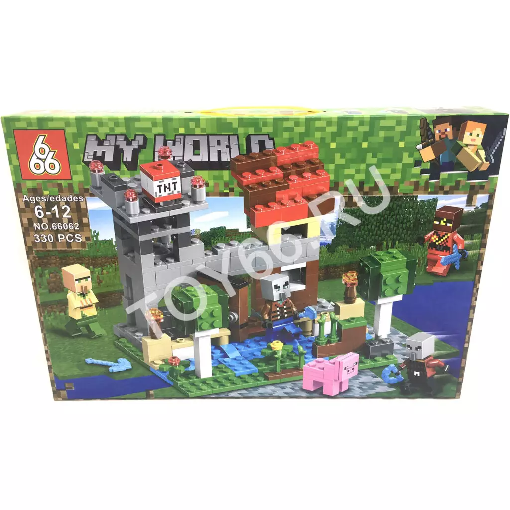 Конструктор Герои из кубиков 330 дет. 66062