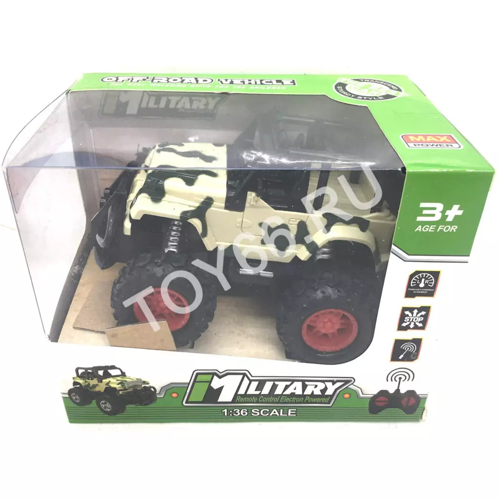 Машина джип военный Р/У 666-18