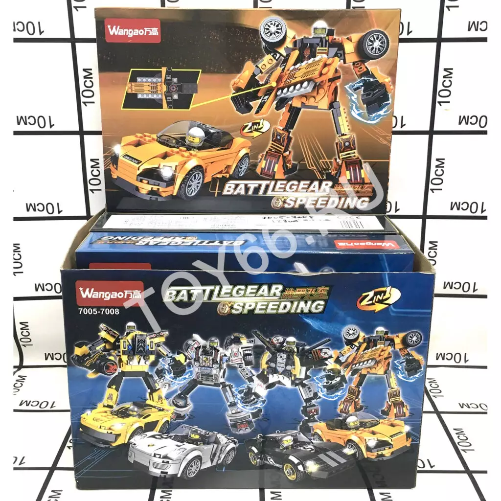 Конструктор Автомобиль 4 шт. в блоке 7005-7008