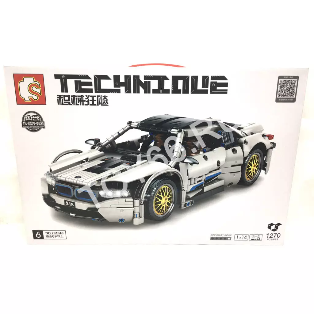 Конструктор Автомобиль 1270 дет. 701940