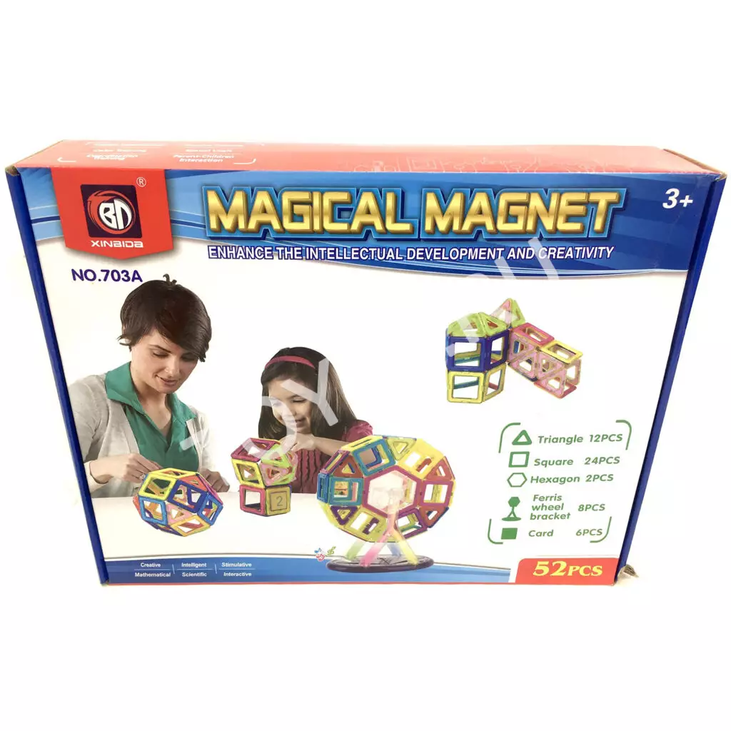 Конструктор магнитный 52 дет. 703A