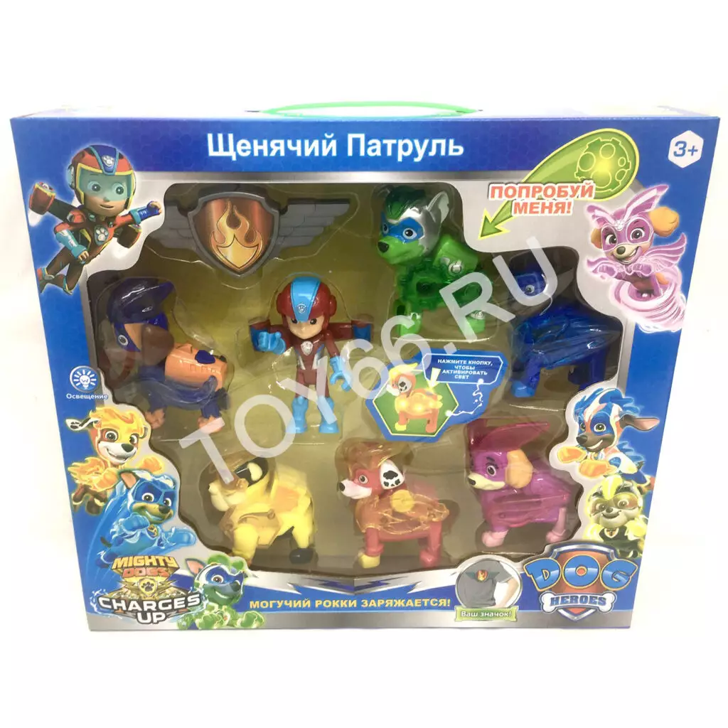 Собачки Могучие 7 героев набор 7136