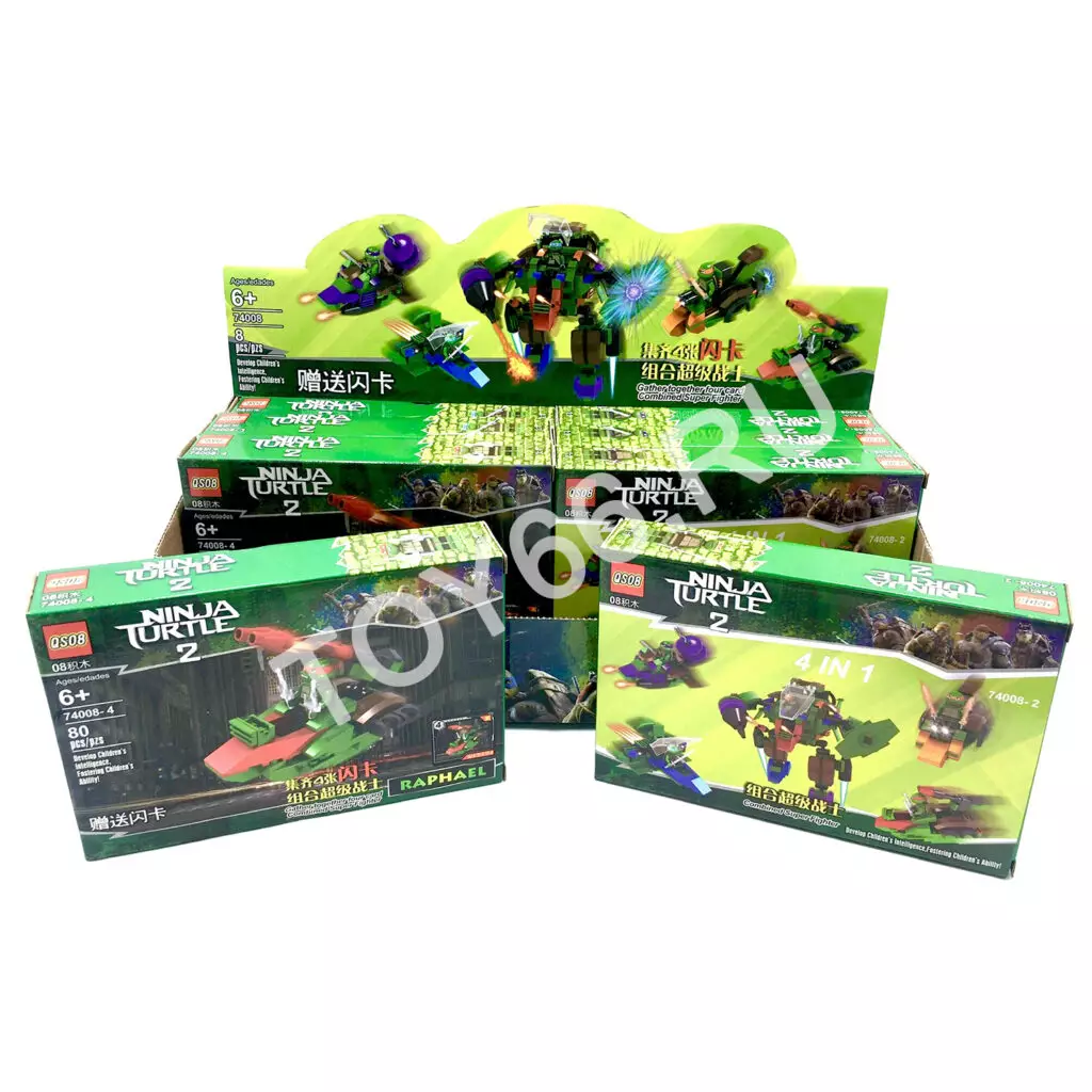 Конструктор Рептилии 8 шт. в блоке 74008