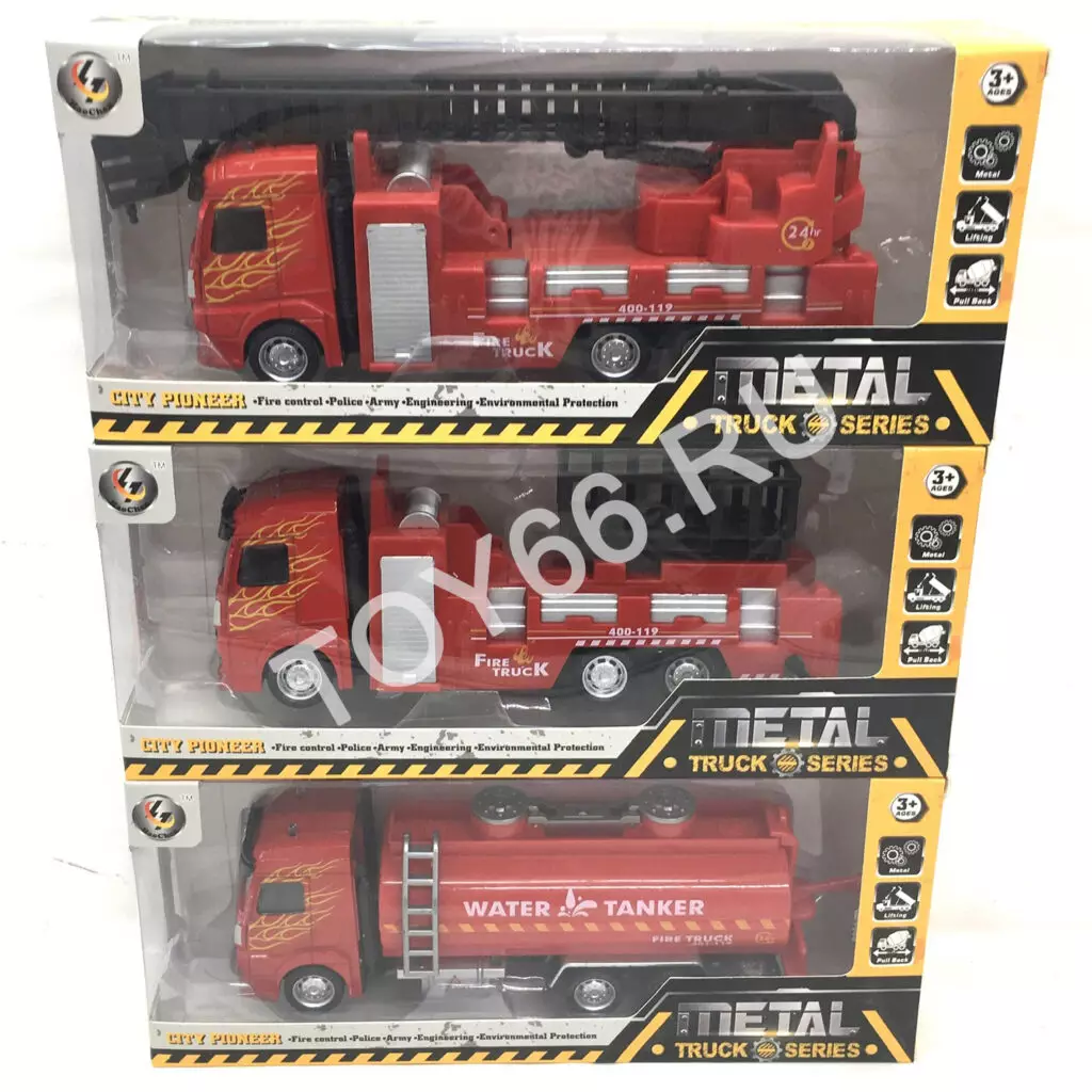 Пожарная машина (металл, инерция) 8201