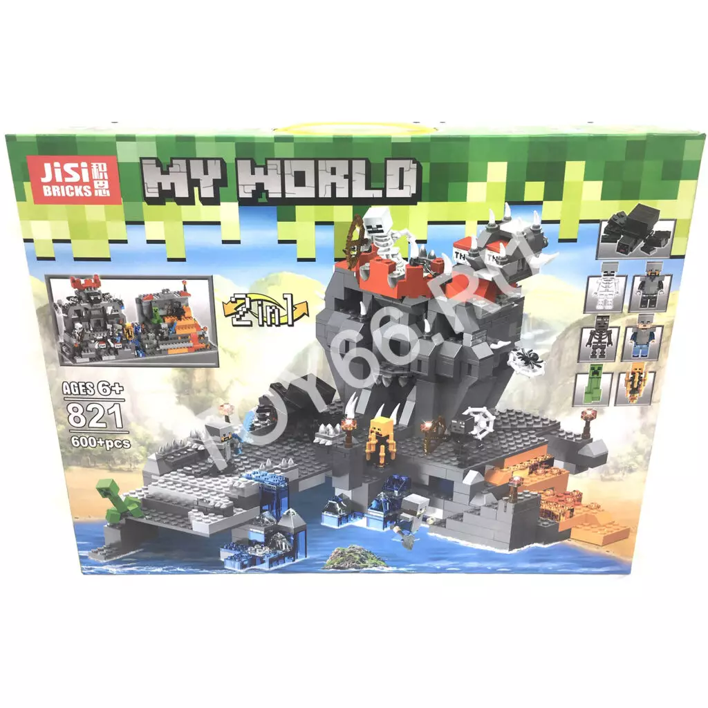 Конструктор герои из кубиков 600 дет. 821 Конструктор герои из кубиков 600 дет. 821