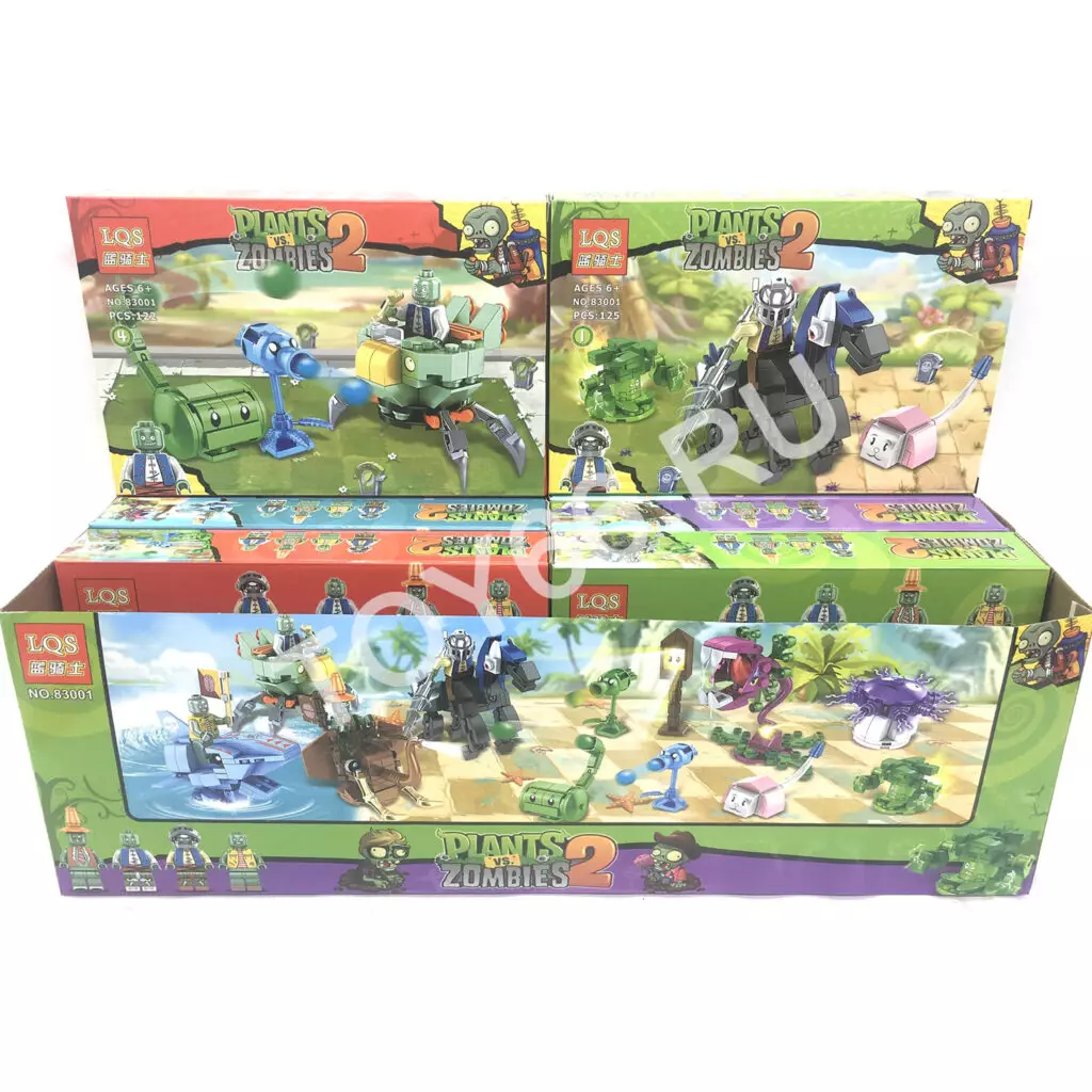 Конструктор Зомби 8 шт. в блоке 83001