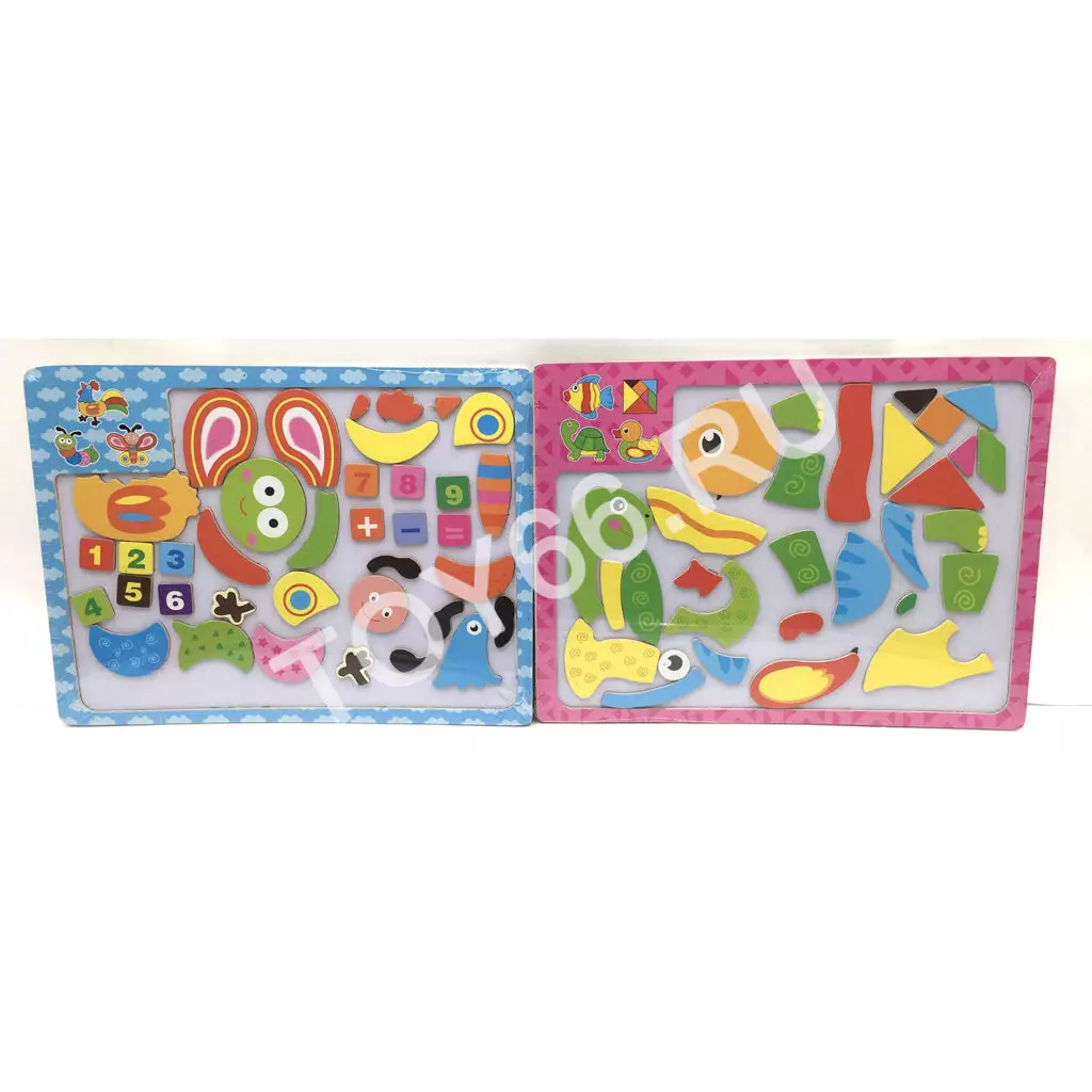 Магнитная доска для рисования и пазл 92-77