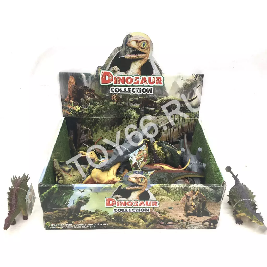 Динозавры 16 шт. в блоке 929-16