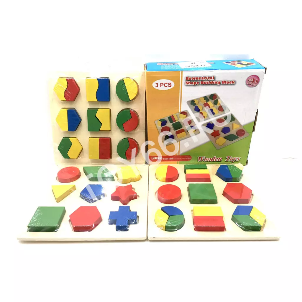 Деревянная рамка-вкладыши по формам и цветам 93-57