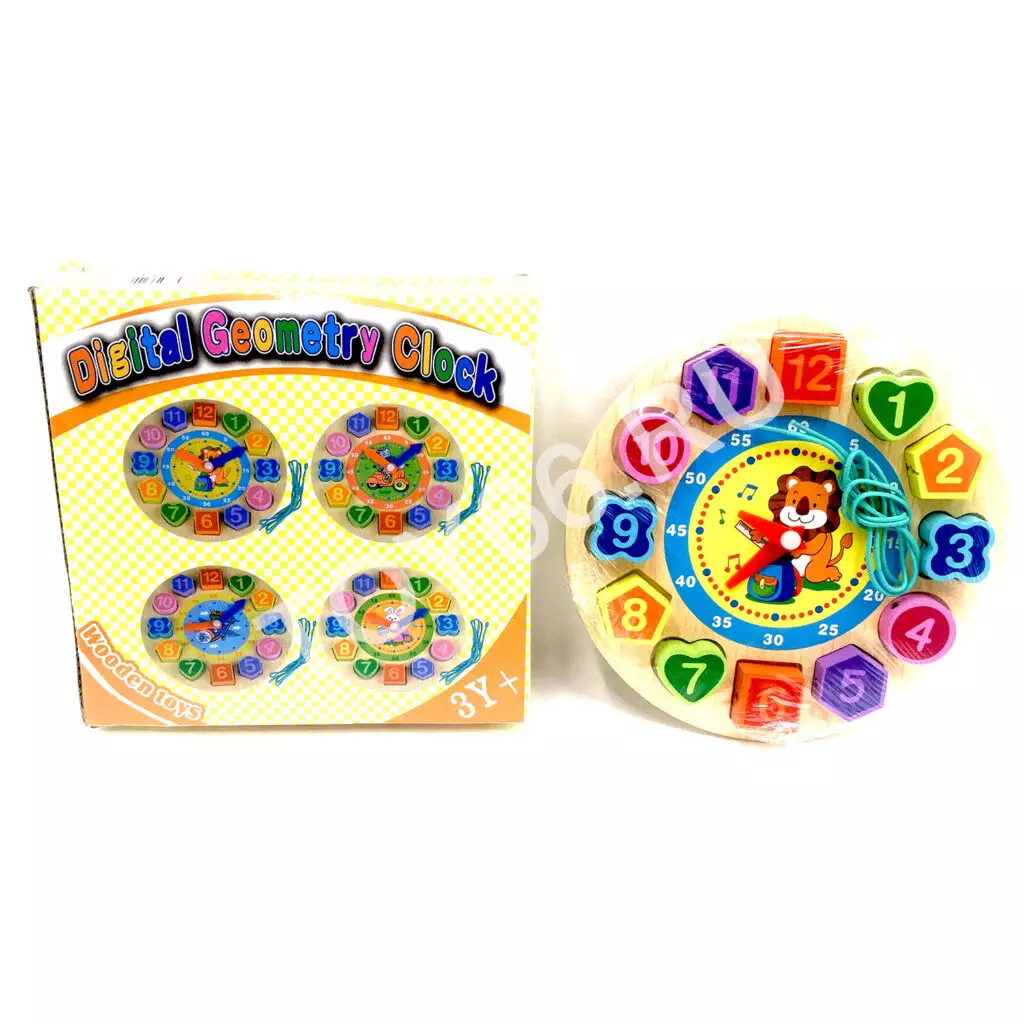 Логическая игрушка из дерева Часы 93-67