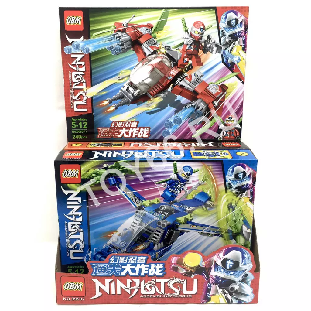 Конструктор Ниндзя 4 шт. в блоке 99597