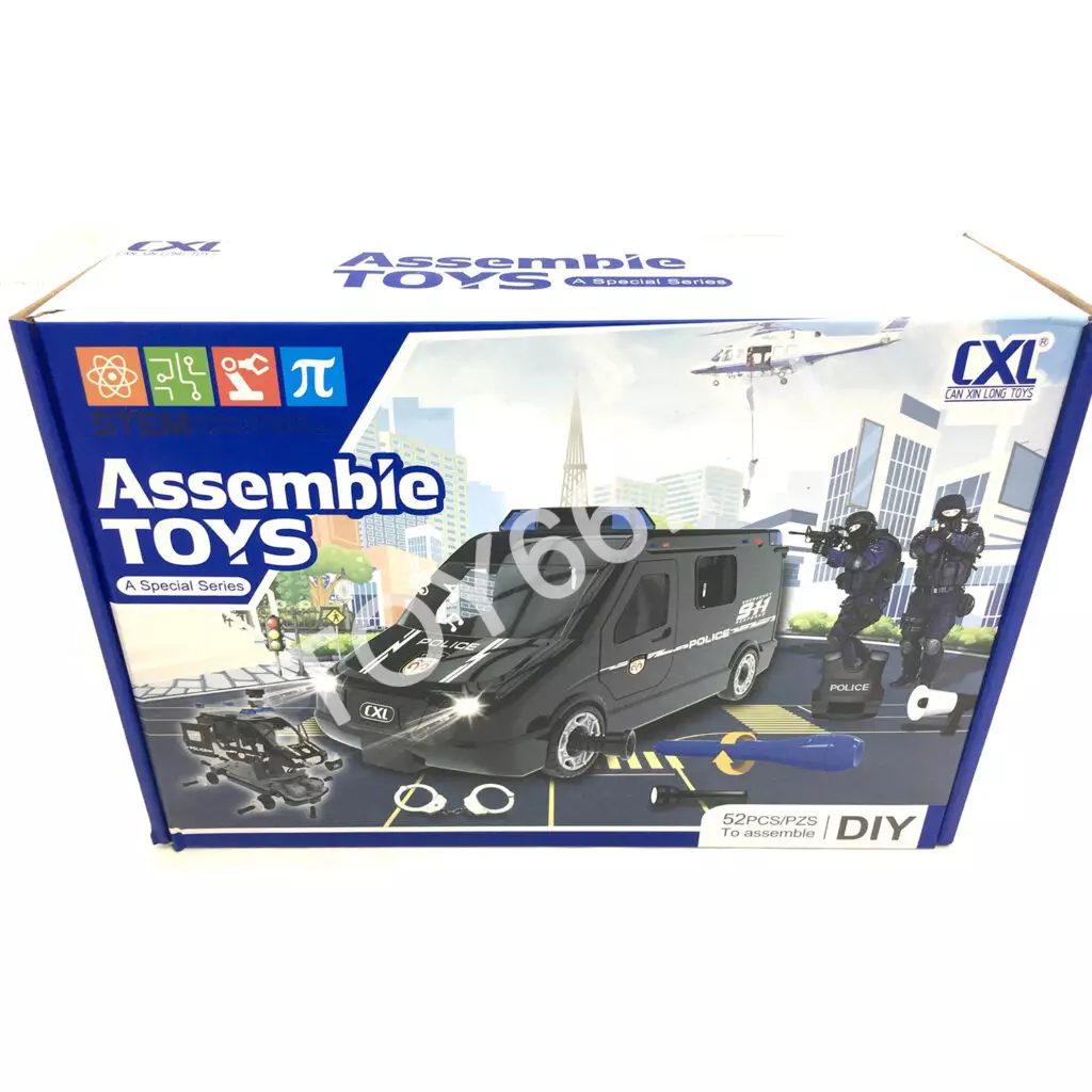 Машина Полиция конструктор 52 дет. CXL200-56A