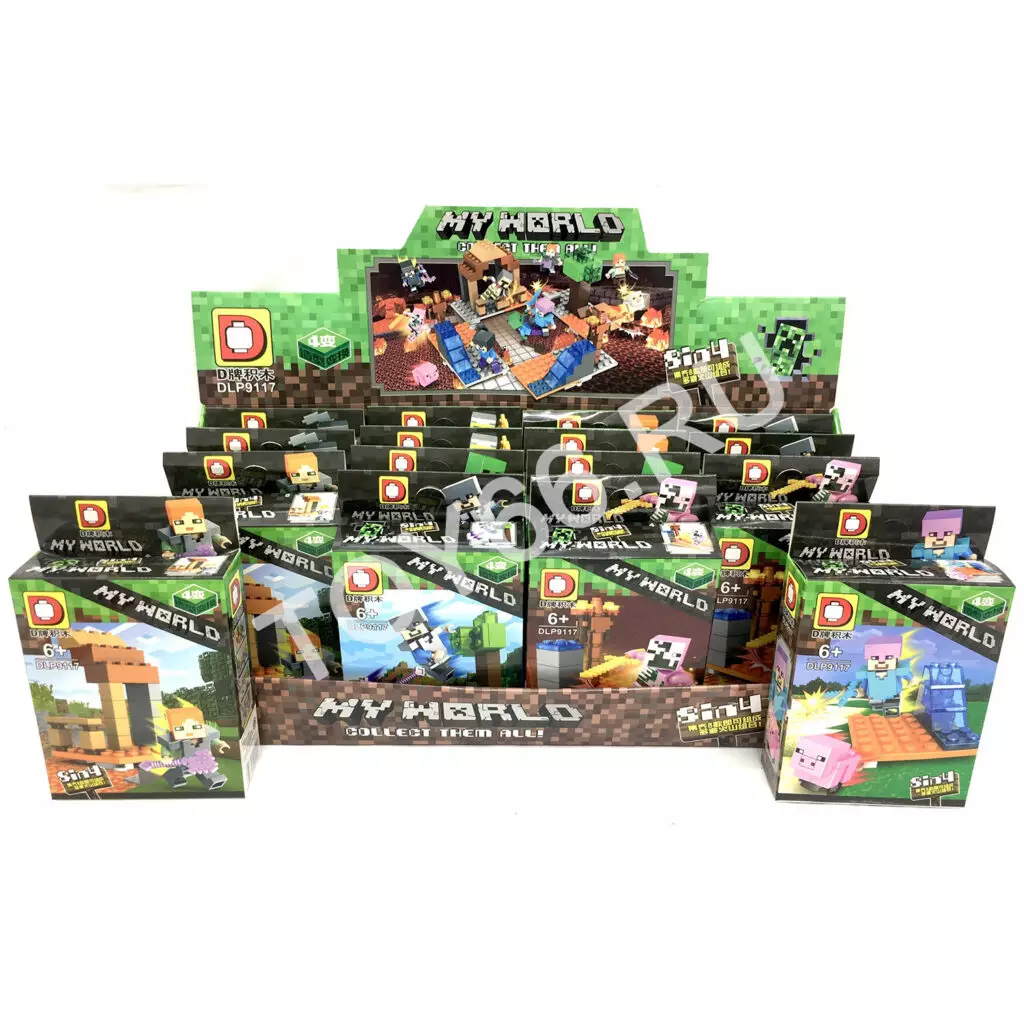 Конструктор Герои из кубиков 16 шт. в блоке DLP9117