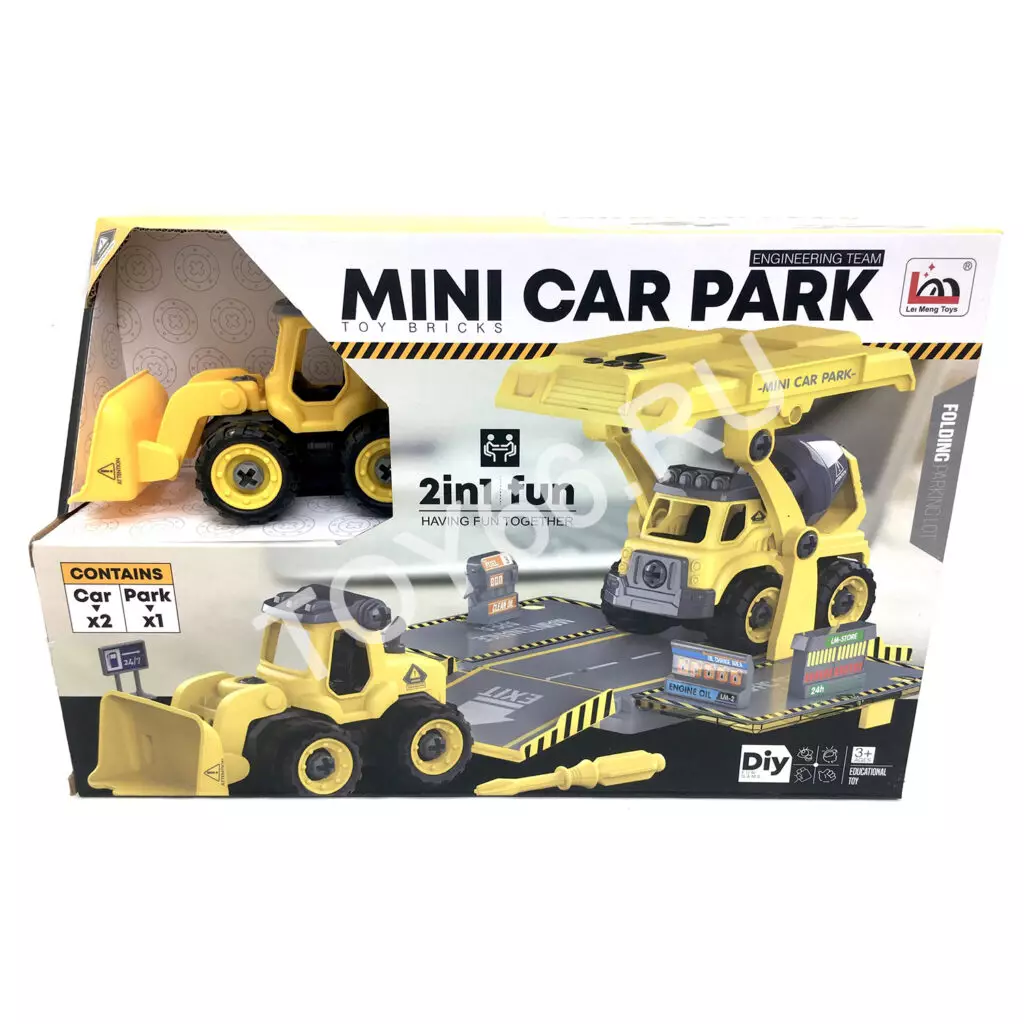 Конструктор Строительные машинки с отвёрткой LM9018-3