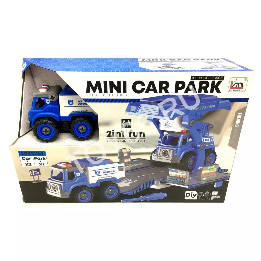 Конструктор Полицейские машинки с отвёрткой LM9028-2