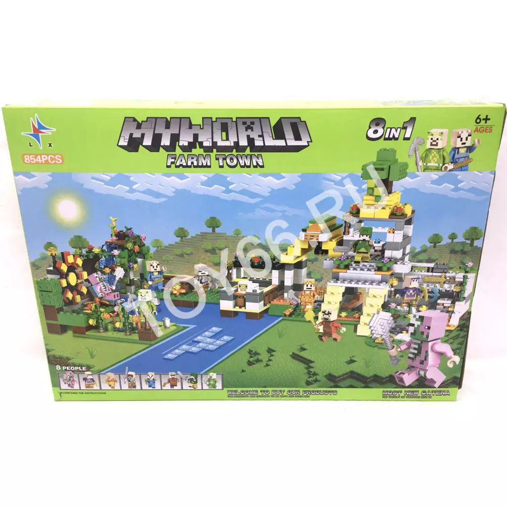 Конструктор Герои из кубиков 804 дет. LXA314 Конструктор Герои из кубиков 804 дет. LXA314