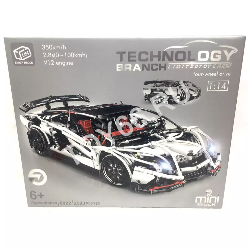 Конструктор Автомобиль 2593 дет. MIMI0022-0022