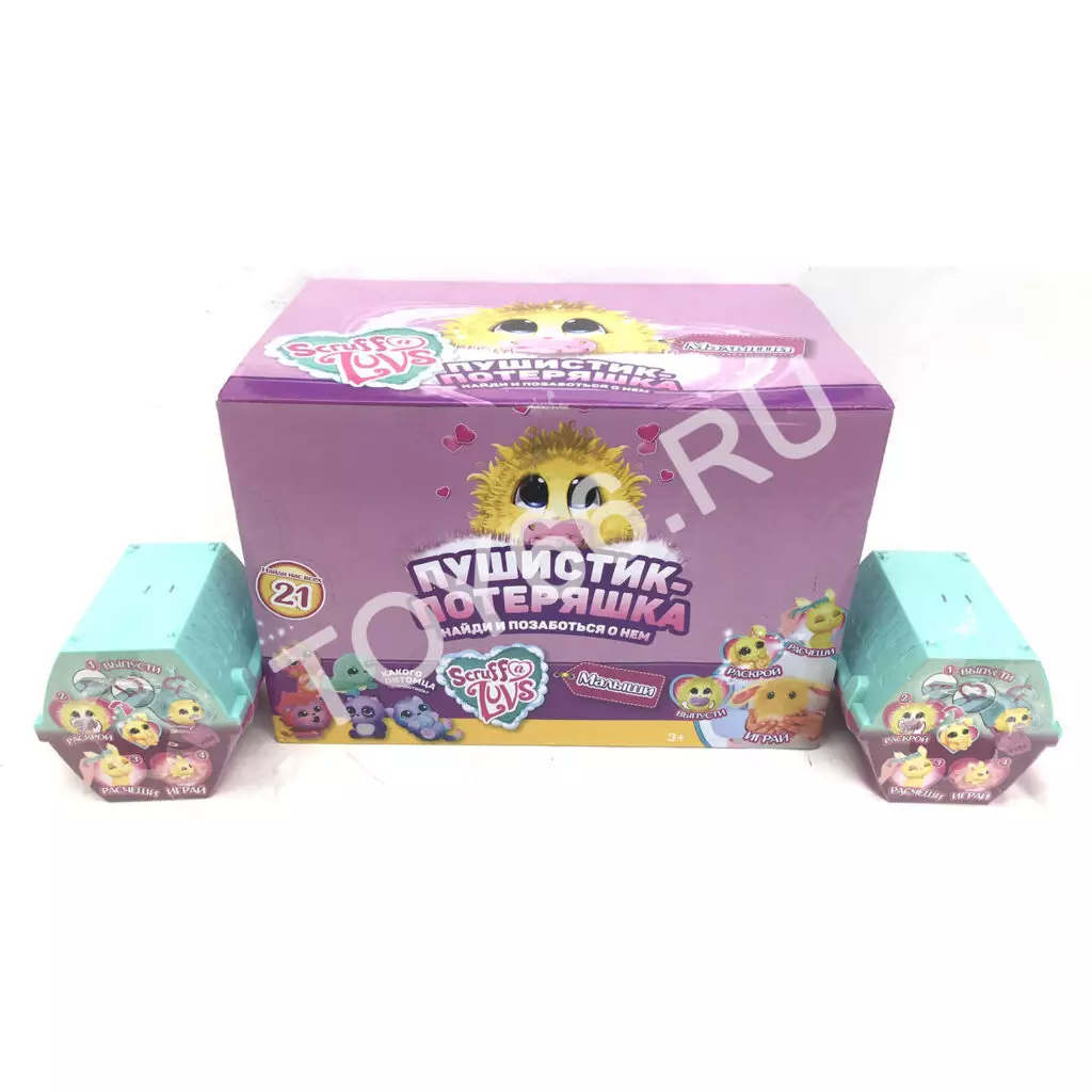 Пушистик-потеряшка 12 шт. в блоке MR-006