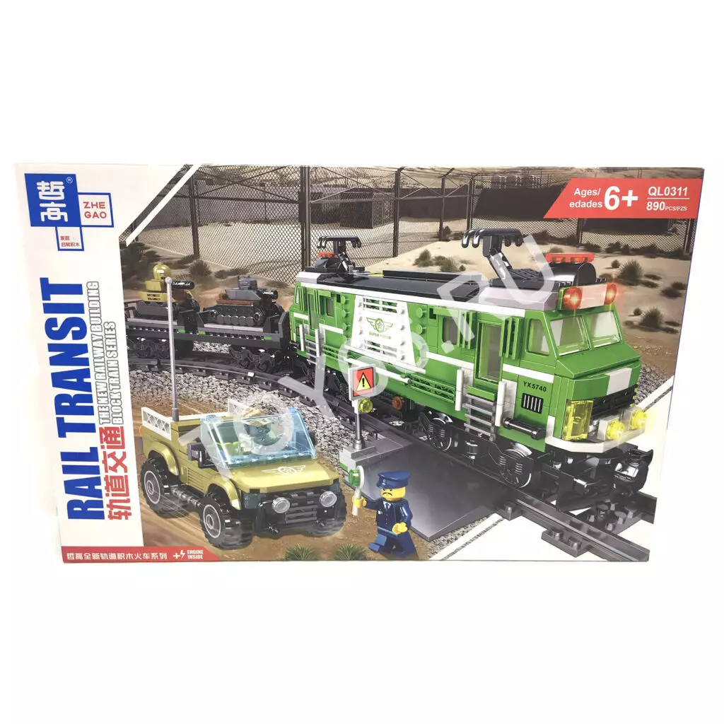 Конструктор Поезд 890 дет. QL0311