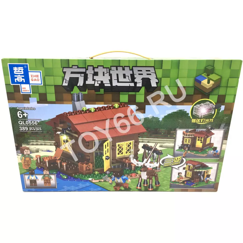 Конструктор Герои из кубиков 389 дет. QL0556