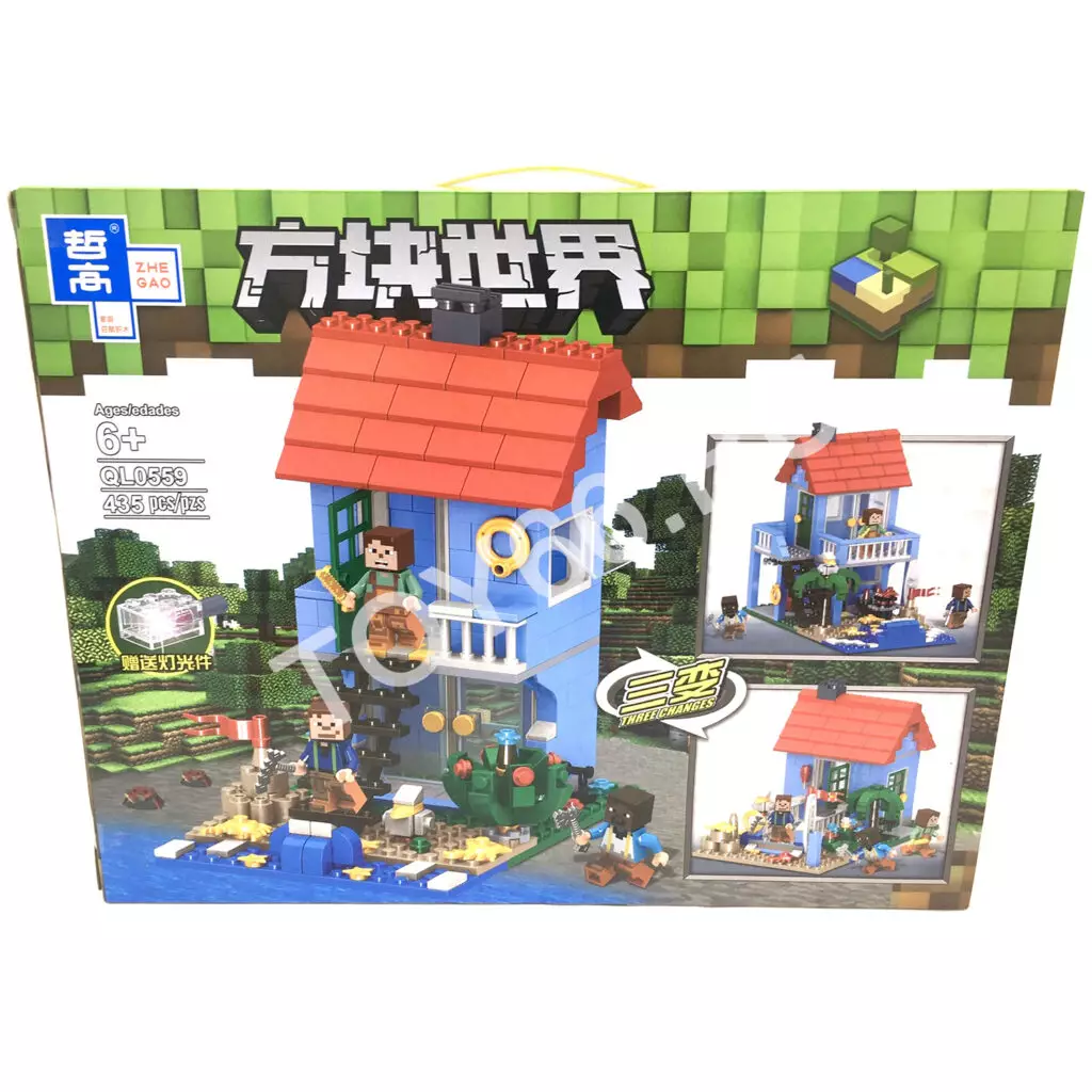 Конструктор Герои из кубиков 435 дет. QL0559