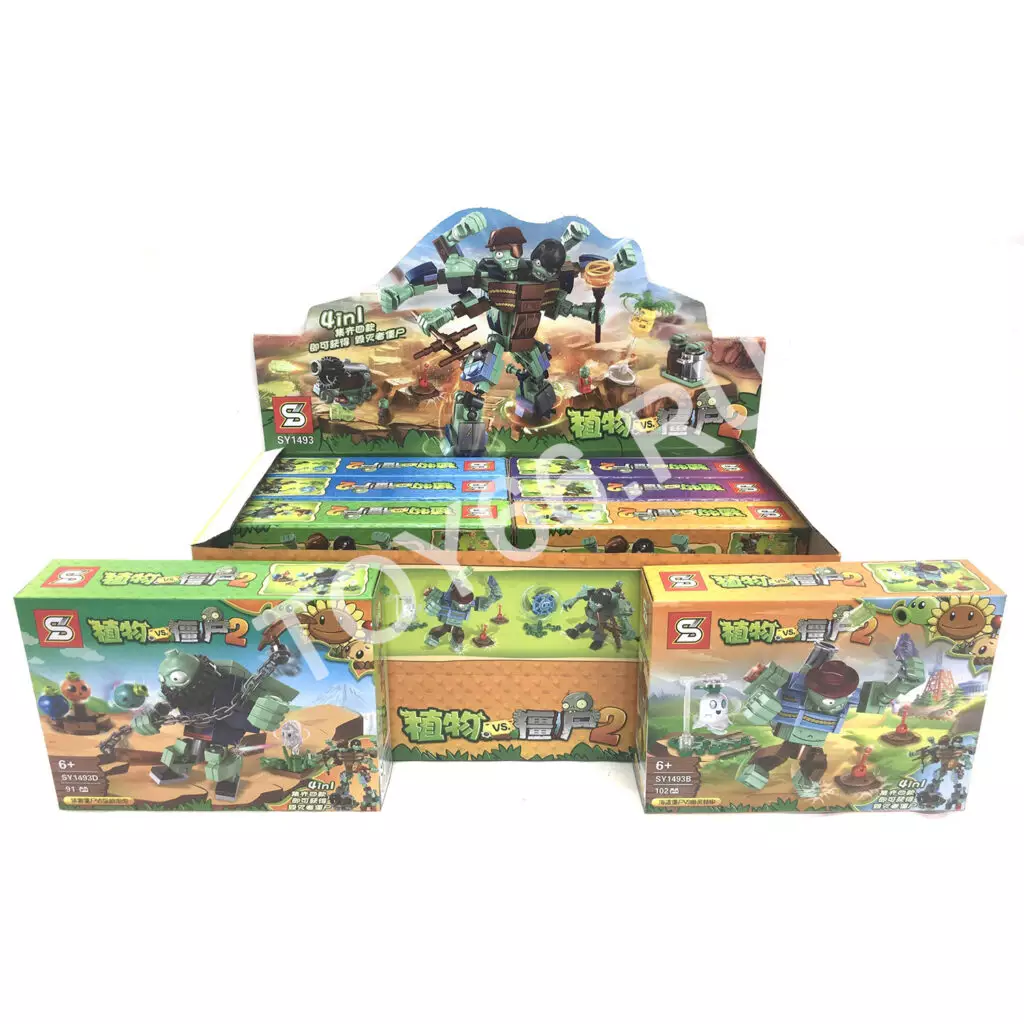 Конструктор Зомби 8 шт. в блоке SY1493