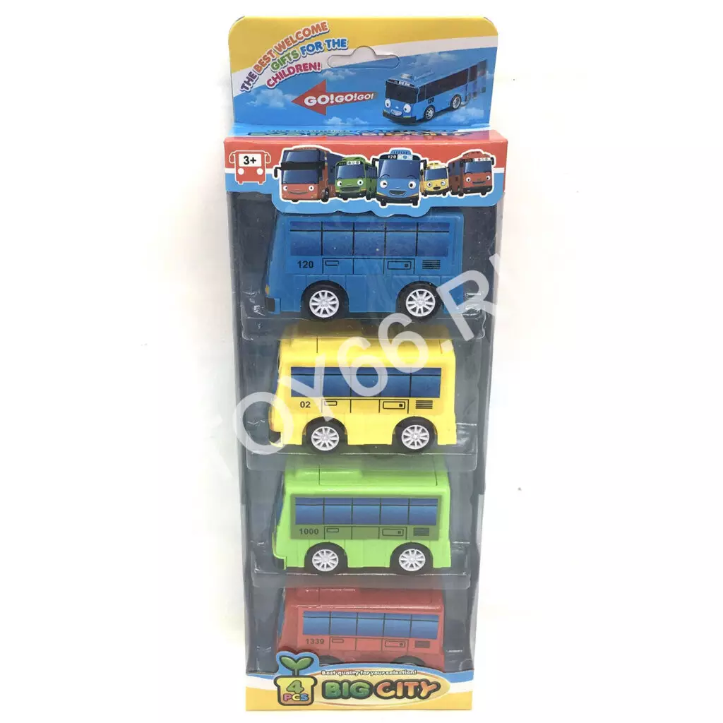 Автобус Тайо 4 шт. в наборе TAY-32