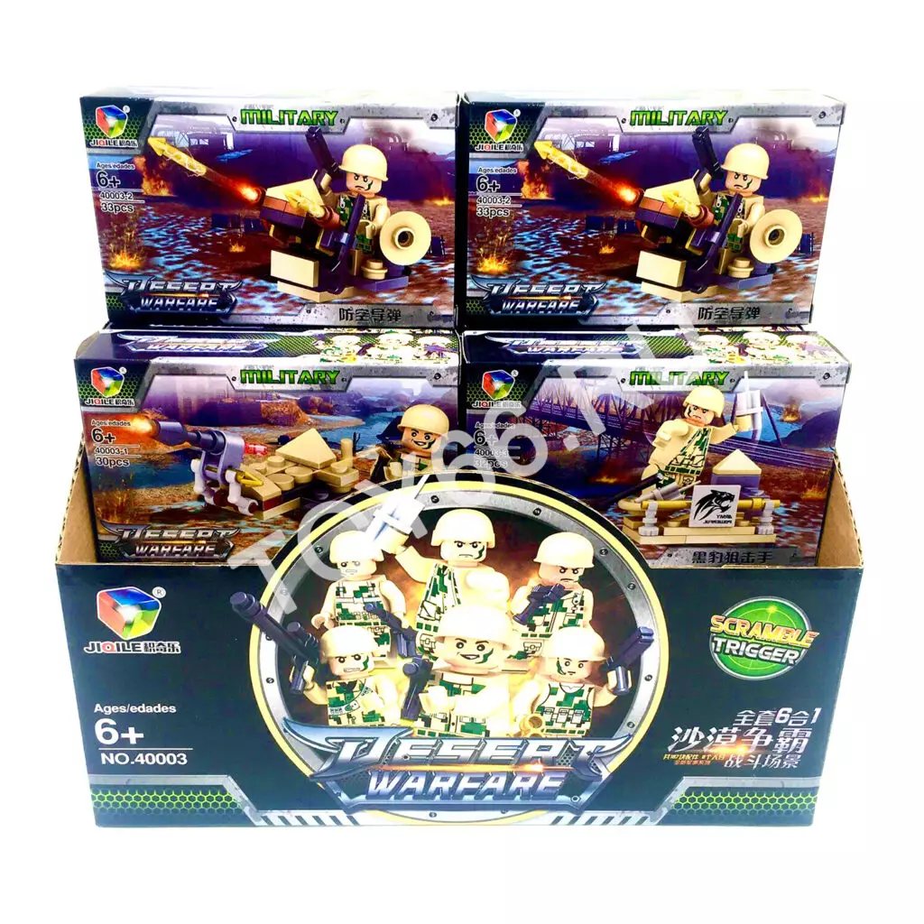 Конструктор Война 12 шт. в блоке TM40003