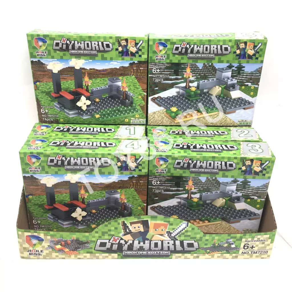 Конструктор Герои из кубиков 8 шт. в блоке TM7210